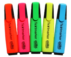 .Teksta mar�ieris, 5mm, dzeltens, Osiris